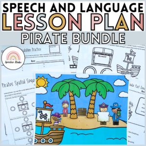 Pirate Themed No Prep Language and Articulation Activities for Speech Therapy