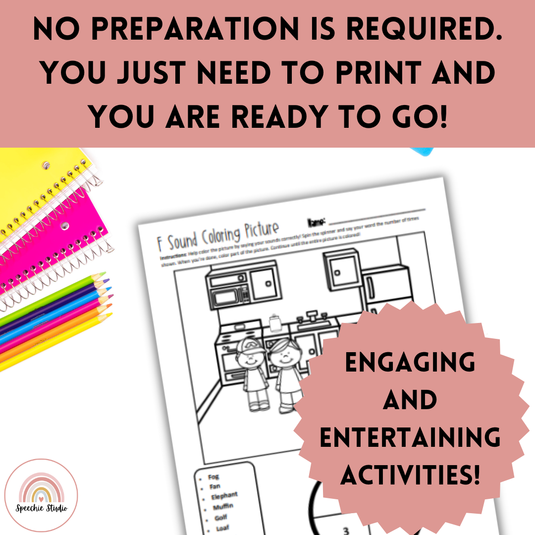 Cookie Articulation Worksheets and Activities for Speech Therapy No ...