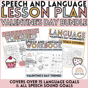 Valentine's Day No Prep Language and Articulation Activities for Speech Therapy