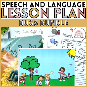 Bug No Prep Language and Articulation Activities for Speech Therapy