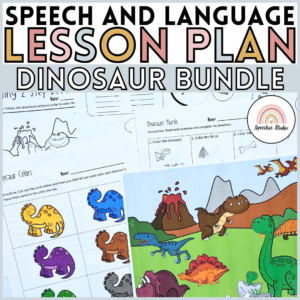 Dinosaur No Prep Language and Articulation Activities for Speech Therapy
