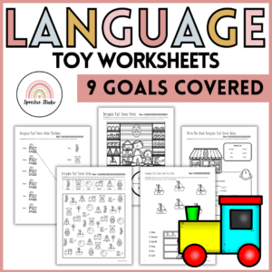 Toy Themed Language Worksheets and Activities for Speech Therapy No Prep